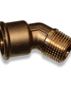 Elbow 45° brass 1/2" m/fm